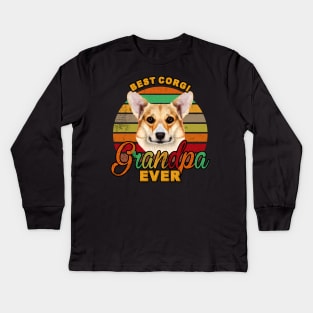 Best Corgi Grandpa Ever Kids Long Sleeve T-Shirt